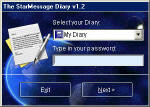 Password protection for the personal diary file